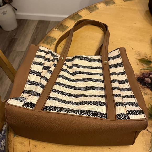 Relic Brown and Blue Nautical Tote Bag - Picture 2 of 5